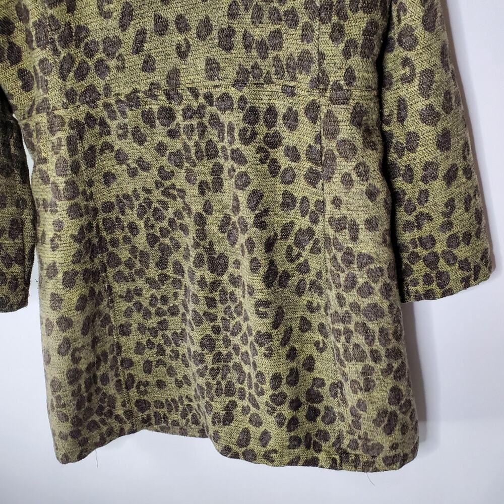 True Grit Dry Goods Animal Print longline soft coat  Size Large Great condition - Picture 5 of 13